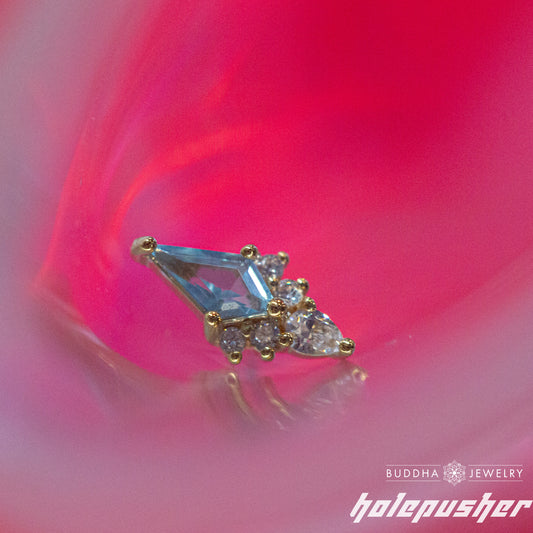 BUDDHA Afterglow - Swiss Blue Topaz + CZ