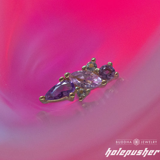 BUDDHA Visionary - Amethyst + Pink Sapphire