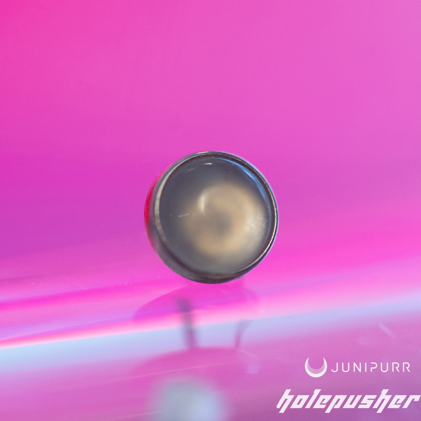 JUNIPURR Bezel-Set Cabochon - Moonstone / 2mm